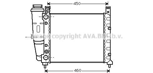 AVA QUALITY COOLING Радиатор, охлаждение двигателя FT2059